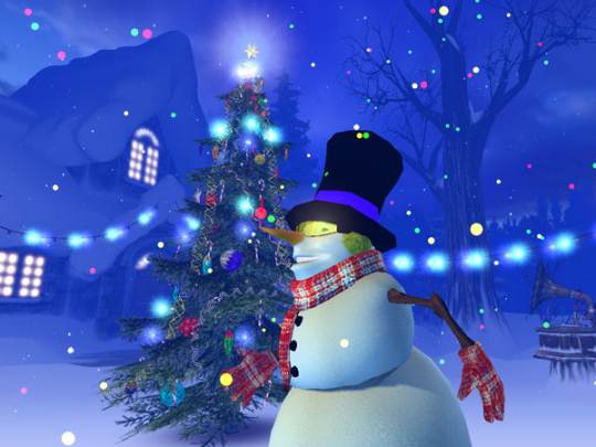 Imagine this gorgeous Christmas 3D Screensaver on your monitor!