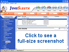 See a full size screenshot of JokeSleuth.